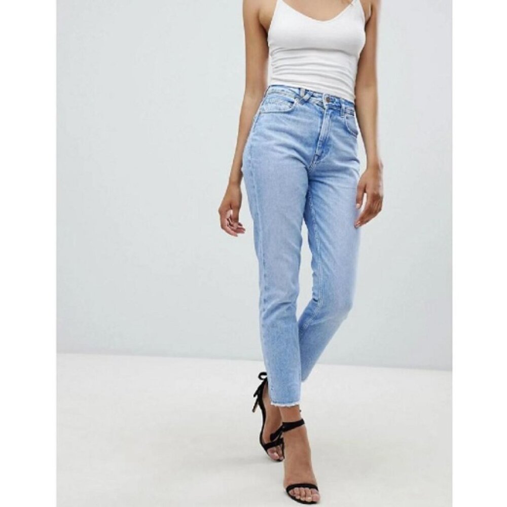 Salsa Jeans Blue Rigid Denim Mom Jean size W27/L30